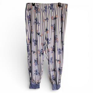 Lilo and Stitch Stich Striped Fleece Pajama Pants Women's Size XL